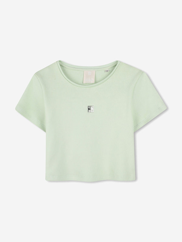 Girls Logo T-Shirt in Green