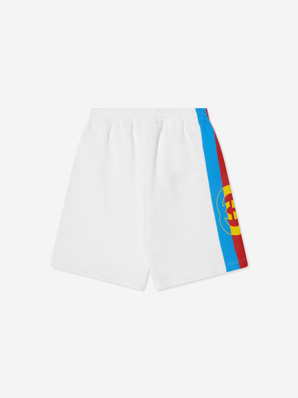 Gucci Boys Logo Bermuda Shorts in White