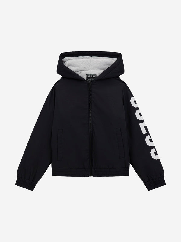 Guess Boys Hooded Padded Jacket in Black