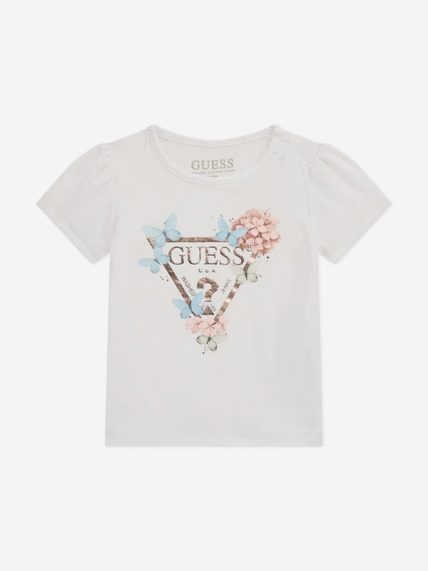 Baby Girls Logo T-Shirt in White