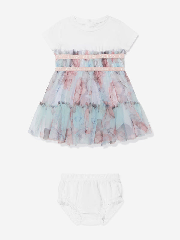 Baby Girls Butterfly Dress in Blue