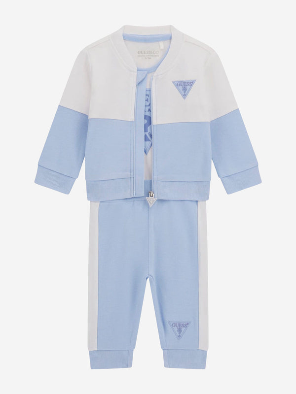 Baby Boys 3 Piece Tracksuit Set in Blue