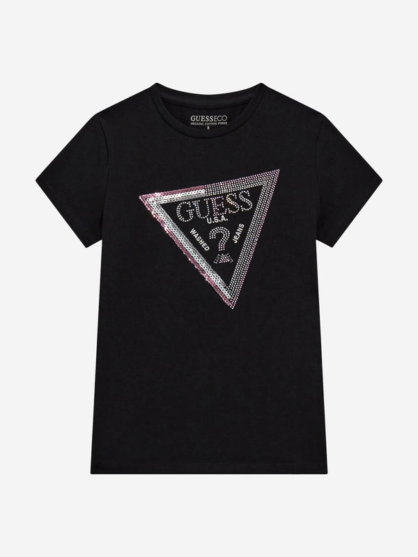 Girls Logo T-Shirt in Black