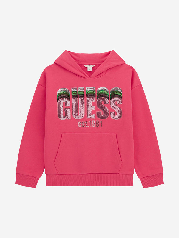 Girls Logo Hoodie in Pink