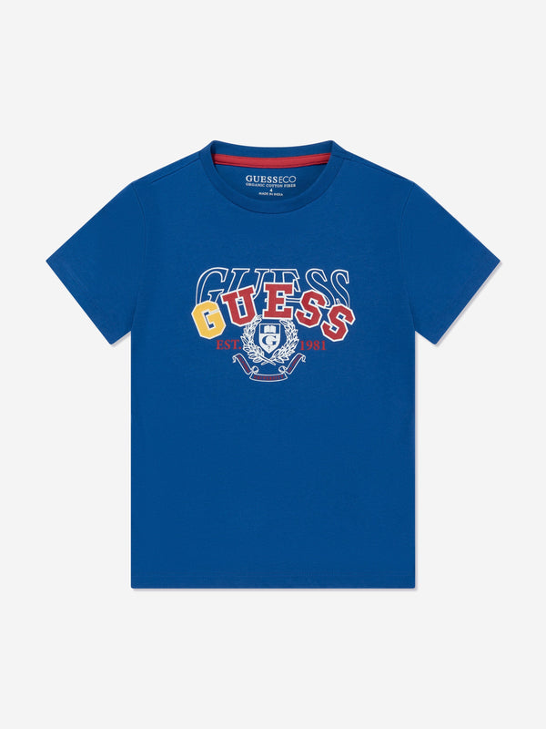 Boys Logo T-Shirt in Blue