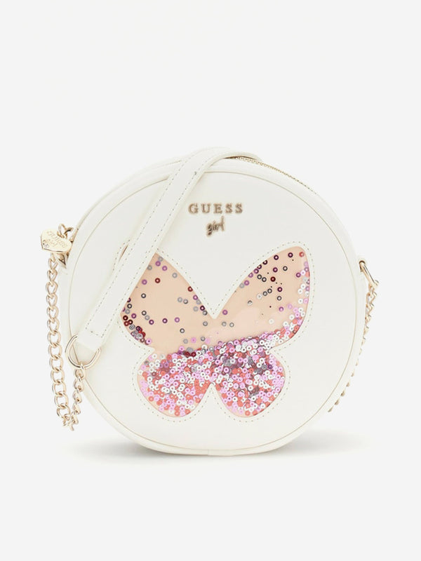 Girls Butterfly Circle Bag in Ivory