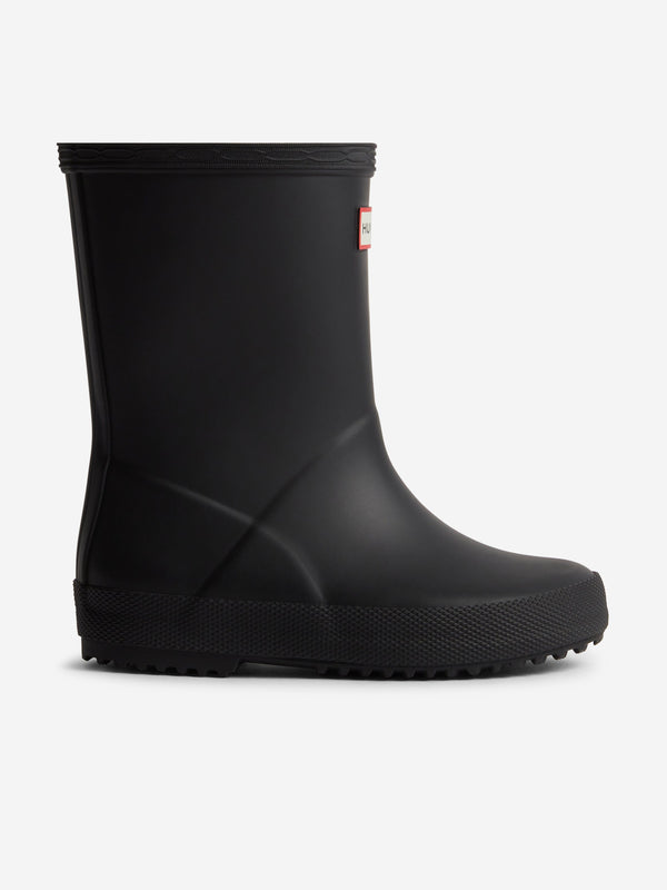 Hunter Kids First Wellington Boots in Black