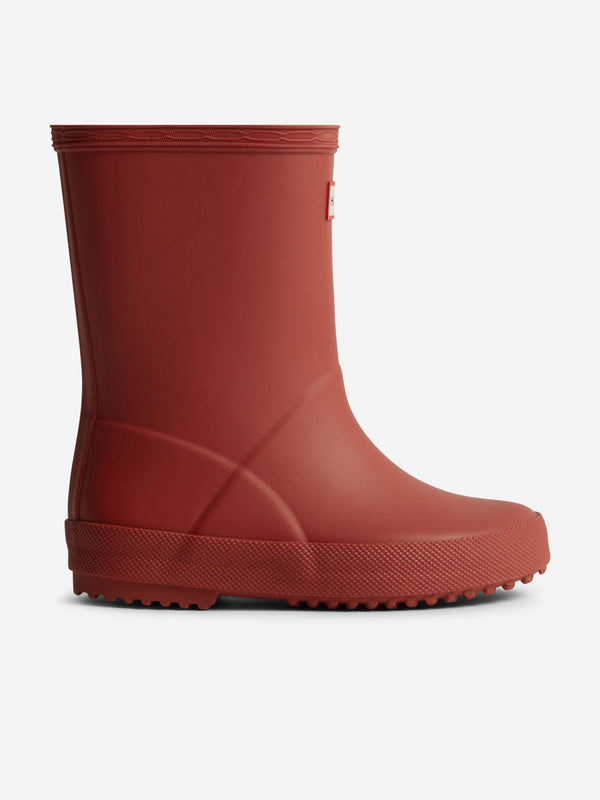 Hunter Kids First Wellington Boots in Red