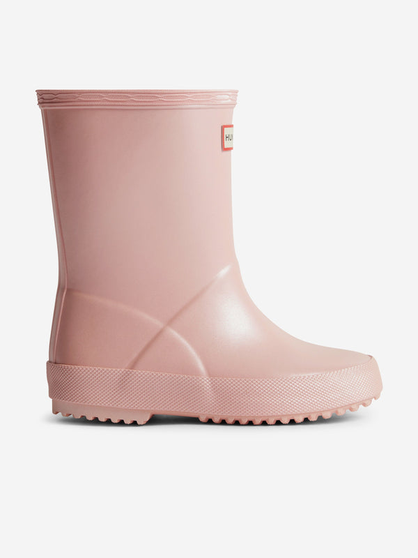 Hunter Girls First Nebula Wellington Boots in Pink