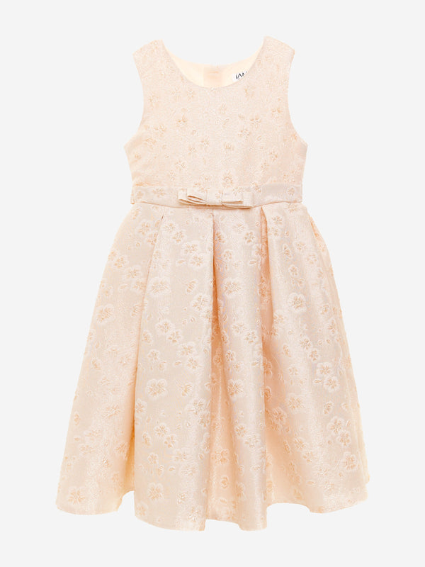 Girls Golden Glow Dress in Gold