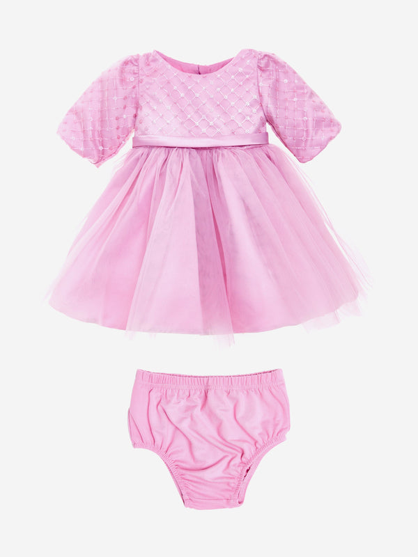 Baby Girls Royal Rose Dress in Pink