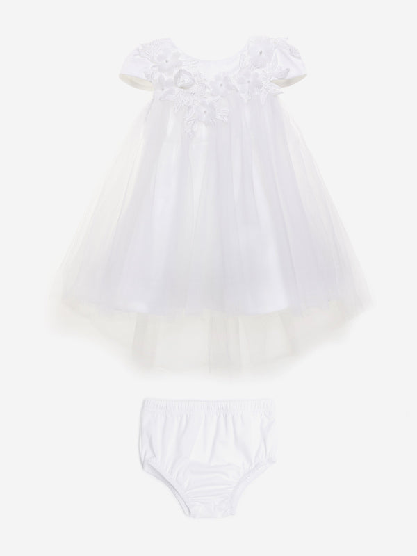 Baby Girls Angelic Dress in White