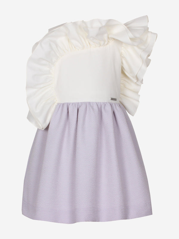 Jessie And James Girls Solstice Dress in Purple