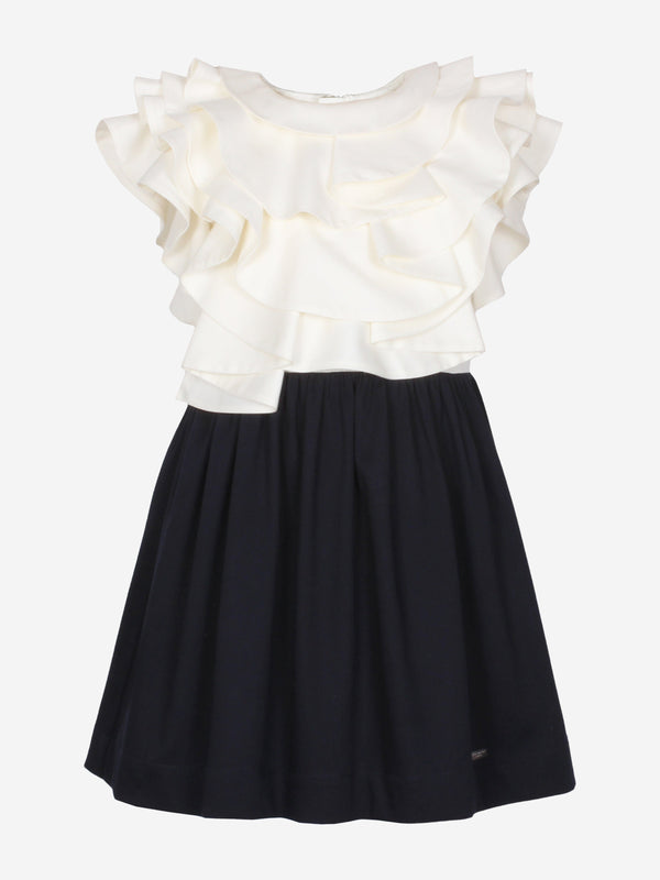 Jessie And James Girls Glissage Dress in Navy