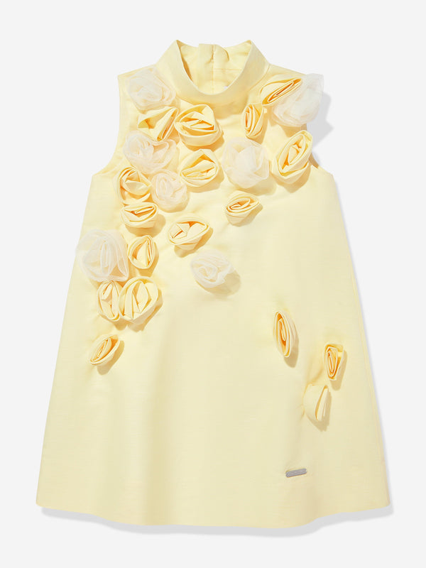 Girls Ring A Roses Dress in Yellow