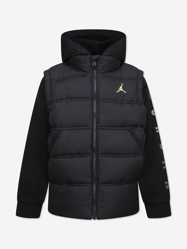 Jordan Boys 2-Fer Jacket in Black