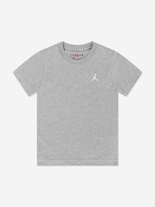 Jordan Boys Jumpman Air Embroidered T-Shirt in Grey