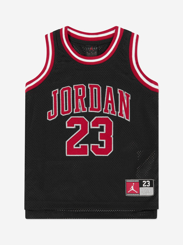 Jordan Boys 23 Jersey Sleeveless Top in Black