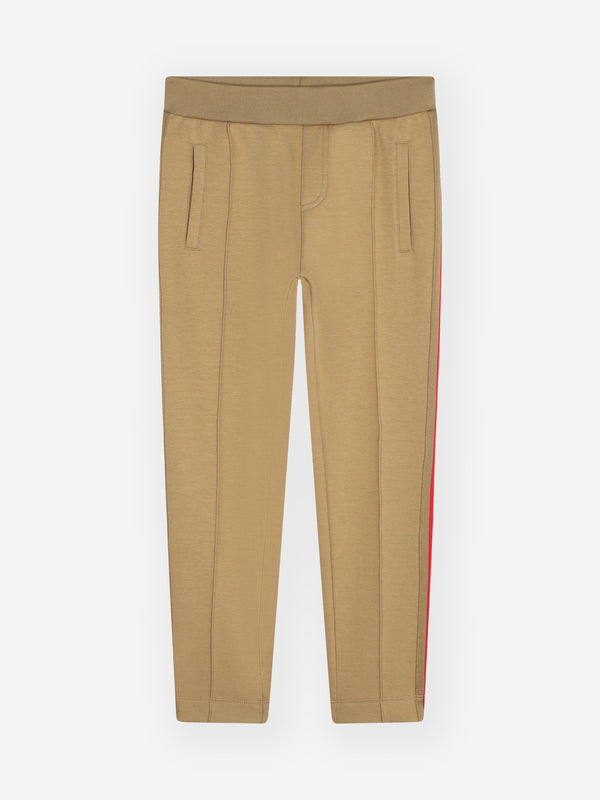 Karl Lagerfeld Boys Logo Track Pants in Beige