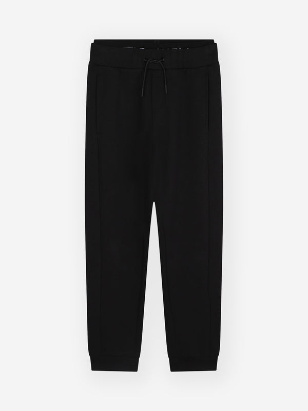 Karl Lagerfeld Boys Double Waistband Joggers in Black