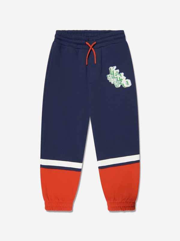 KENZO Boys Logo Joggers in Navy