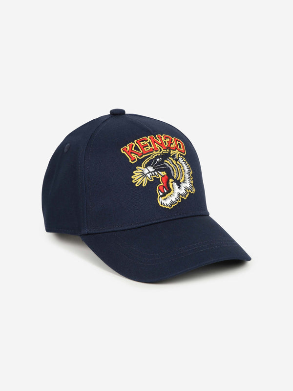 KENZO Baby Tiger Logo Cap in Navy