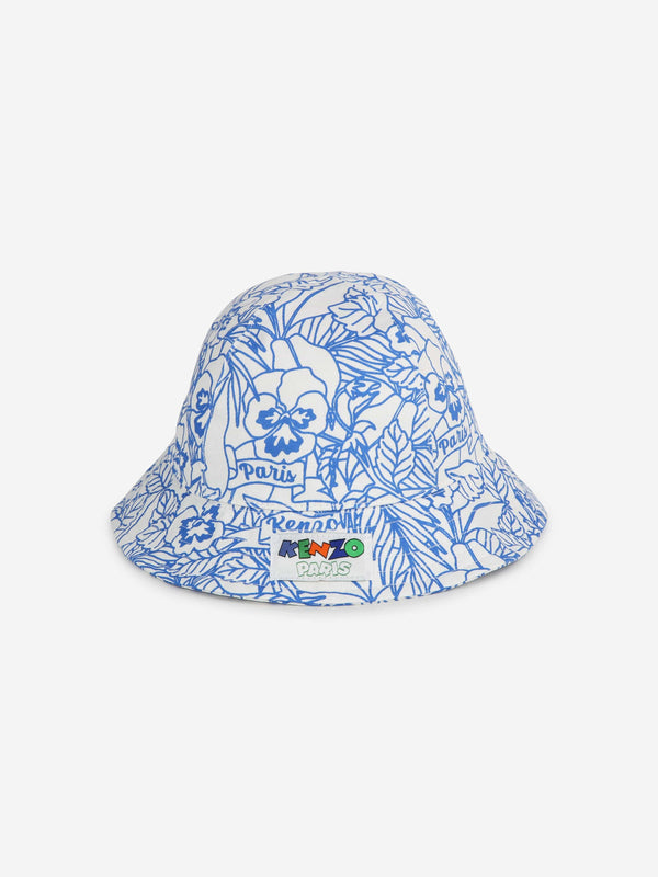 KENZO Baby Boke Flower Bucket Hat in Ivory