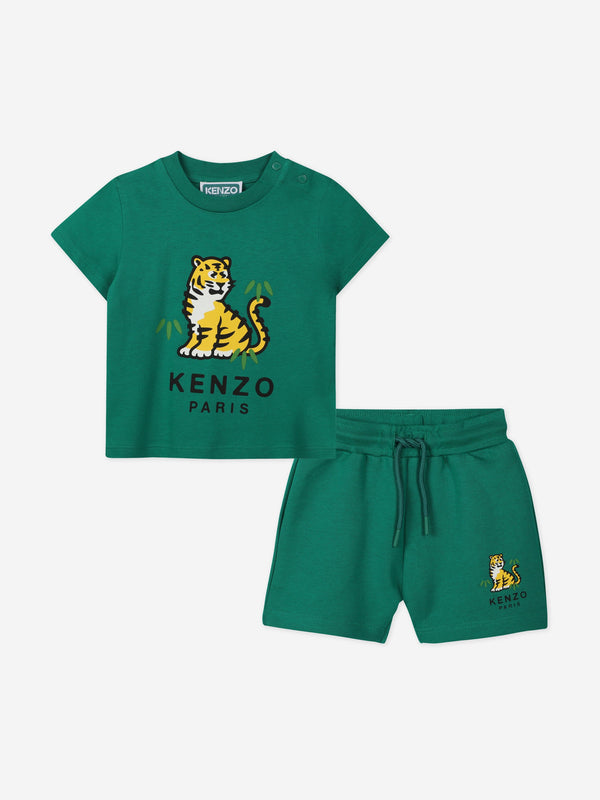 Baby Boys Kotora Short Set in Green