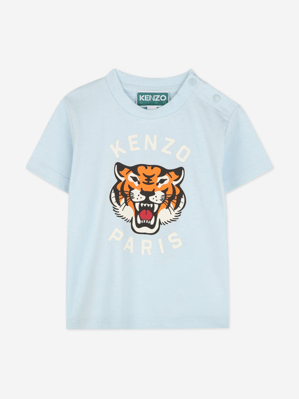 Baby Tiger Logo T-Shirt in Blue