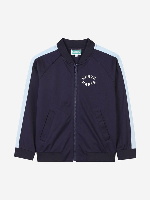 Kids Logo Track Jacket in Navy