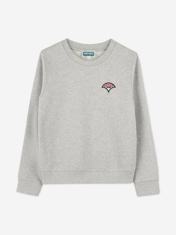 Boys Logo Sweatshirt in Grey