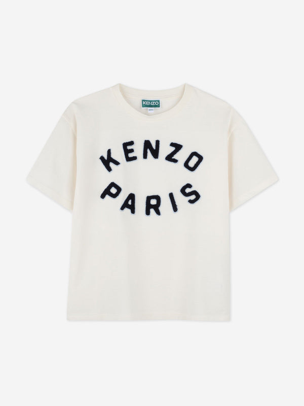 Kids Logo T-Shirt in Ivory