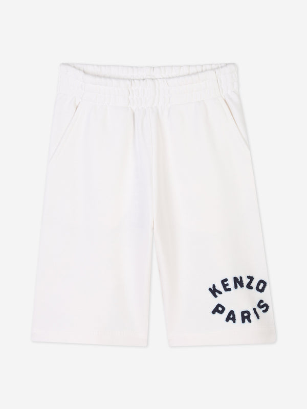 Kids Logo Bermuda Shorts in Ivory