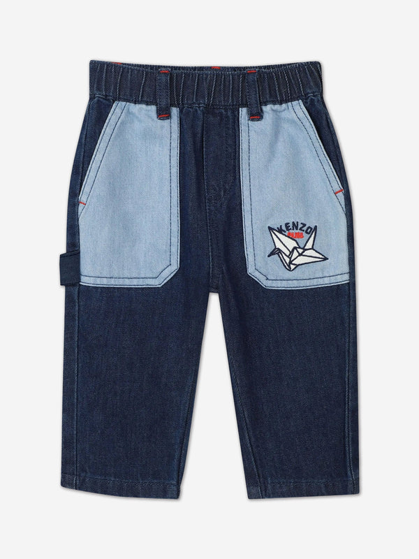 Baby Boys Origami Jeans in Blue