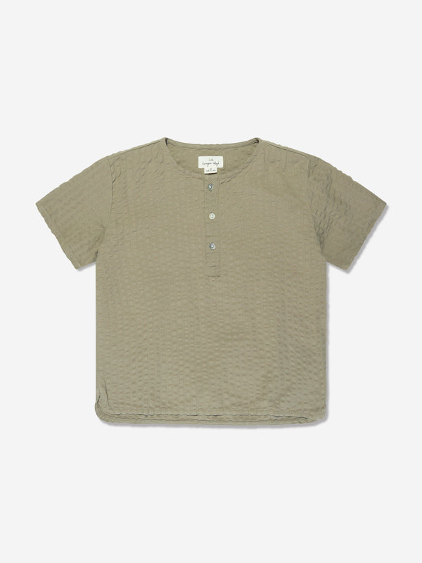 Konges Sløjd Kids Organic Cotton Ace Shirt in Green