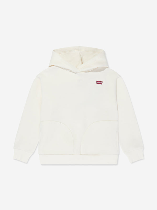 Levi's Girls Batwing Chest Hit Hoodie in Ivory