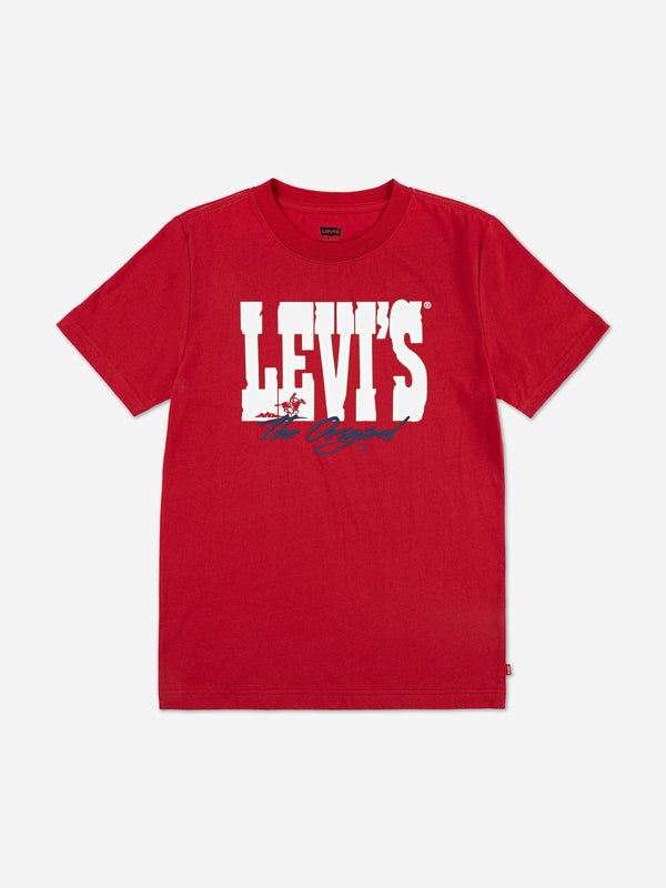 Boys Yee-Haw T-Shirt in Red