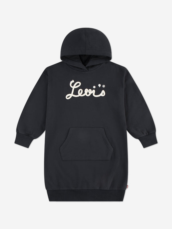 Levi's Girls Logo Script Sweater Dress in Black