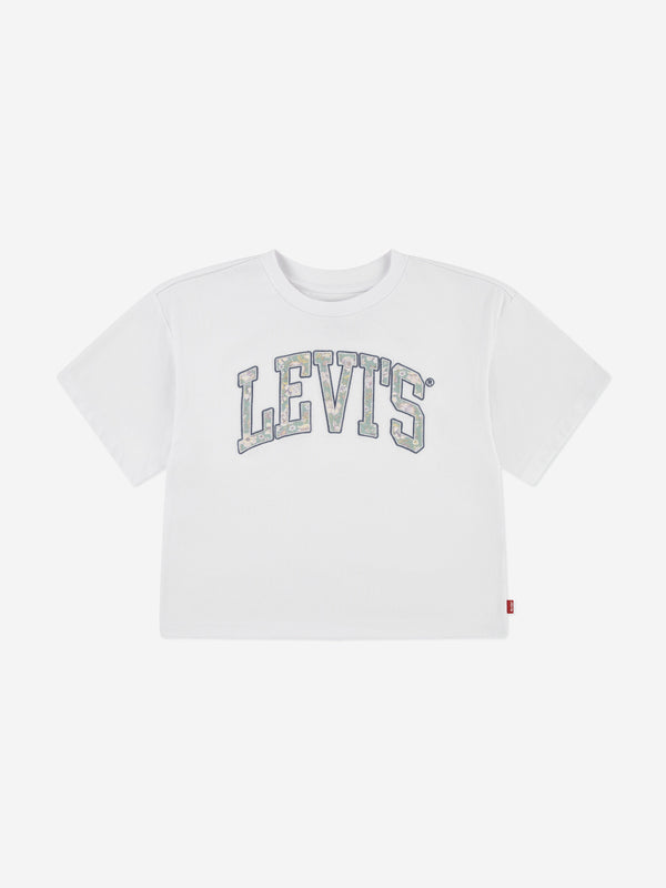 Levi's Girls Floral Logo T-Shirt in White