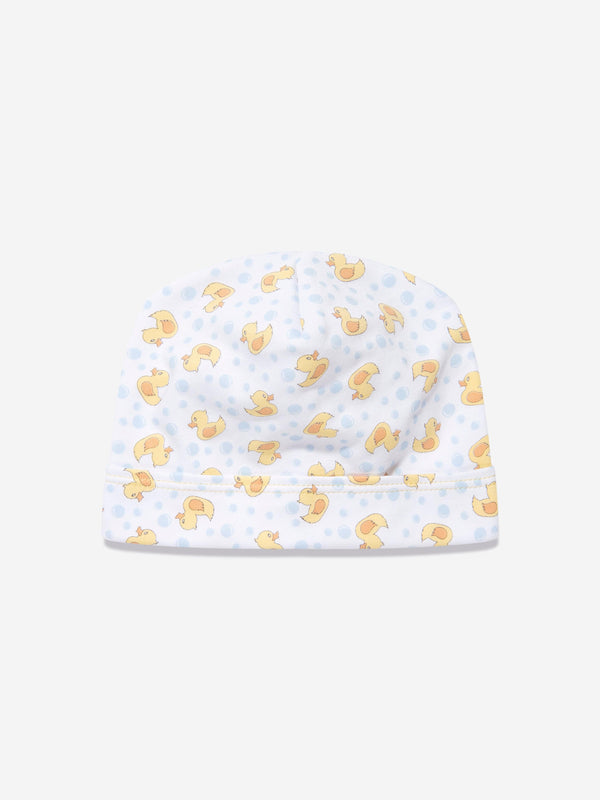 Magnolia Baby Baby Rubber Ducky Printed Hat in White