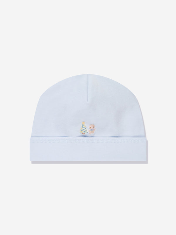 Magnolia Baby Baby Boys Sweet Gingerbread Embroidered Hat in Blue