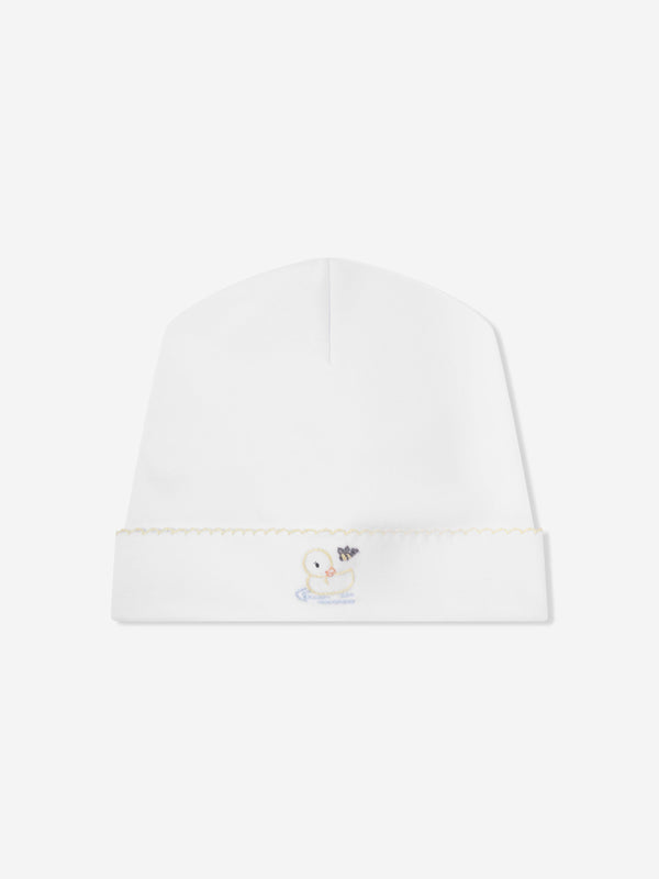 Magnolia Baby Baby Vintage Duckies Embroidered Hat in White