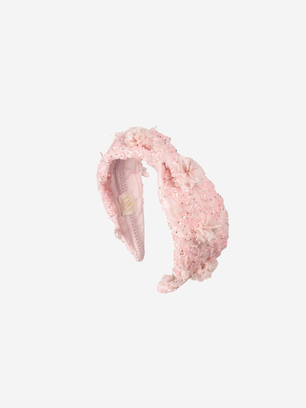 Maison Ava Girls Fllorentina Headband in Pink