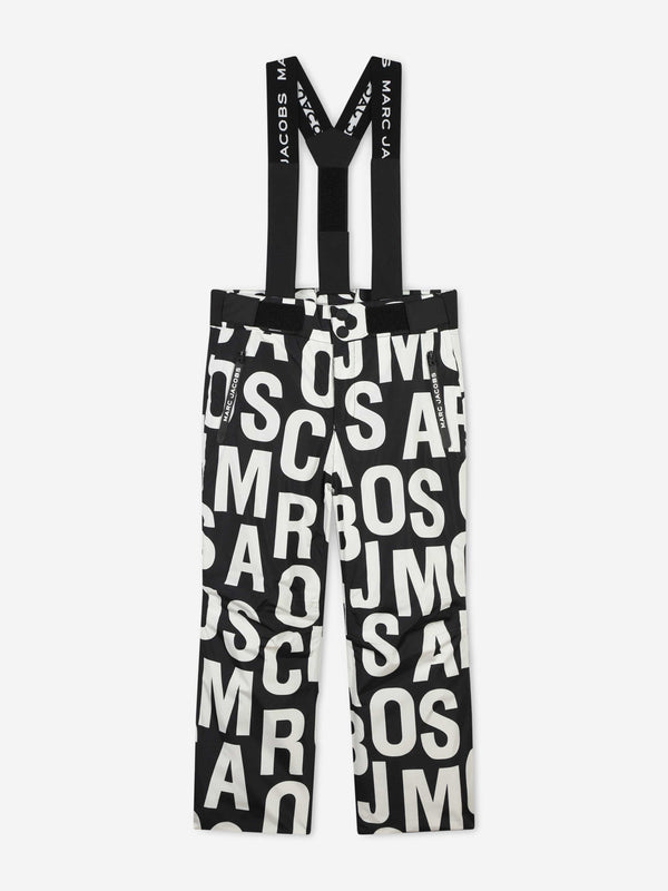 MARC JACOBS Kids Logo Ski Trousers in Black