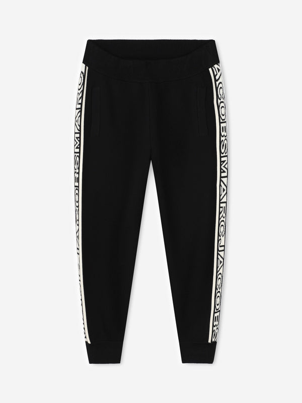 MARC JACOBS Kids Logo Trim Joggers in Black