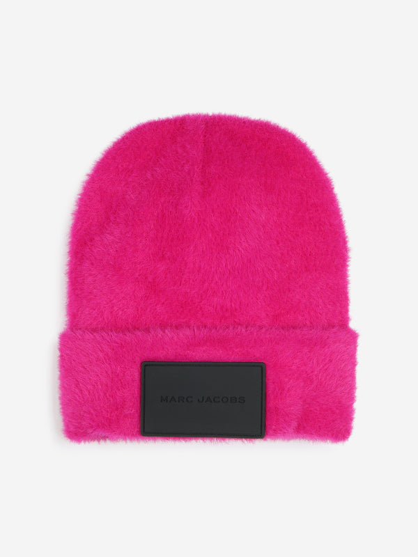 MARC JACOBS Girls Logo Beanie Hat in Pink