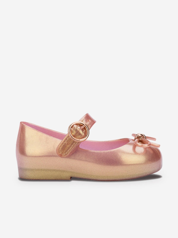 Girls Sweet Love Ballerinas in Gold