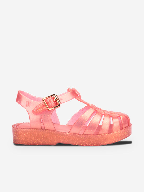 Girls Possession Shiny Sandals in Pink