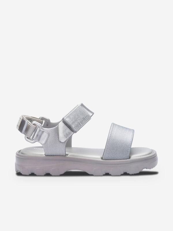 Girls Kick Off Sandals in Silver