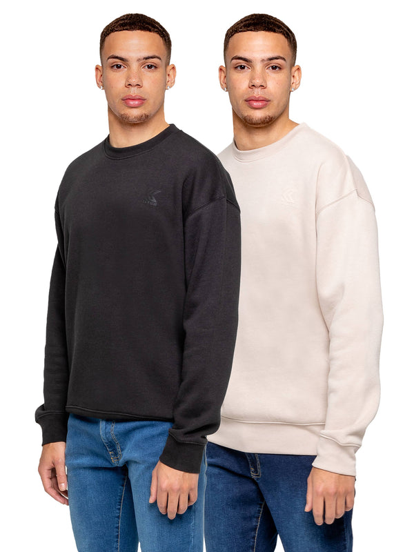 Hunter 2 Pack Sweatshirts - Black/Clay